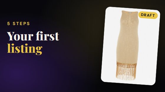 Your first listing, step by step (video)